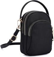 nylon crossbody smartphone wallet: the perfect 💼 handbag & wallet combo for women on the go logo