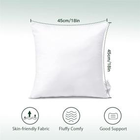 img 2 attached to SOLEEBEE Resistant Inserts Decorative Hypoallergenic Bedding and Decorative Pillows, Inserts & Covers