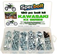 🔧 комплект болтов specbolt для kawasaki kx двухтактных мотоциклов - 120 шт. для обслуживания и восстановления mx мотокросса | оригинальные болты для моделей kx60 kx65 kx80 kx85 kx100 kx125 kx250 kx500 60 65 80 85 100 125 250 500 логотип