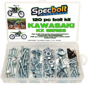 img 1 attached to 🔧 Комплект болтов Specbolt для Kawasaki KX двухтактных мотоциклов - 120 шт. для обслуживания и восстановления MX мотокросса | Оригинальные болты для моделей KX60 KX65 KX80 KX85 KX100 KX125 KX250 KX500 60 65 80 85 100 125 250 500