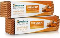 🦷 himalaya turmeric coconut oil whitening toothpaste – 2 pack, 4 oz each, for brighter teeth and antiplaque benefits logo