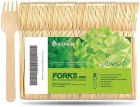 img 4 attached to Premium Disposable Wooden Cutlery Biodegradable