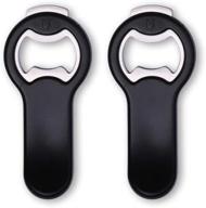 🍺 kitchendao 2 in 1 beer bottle opener with magnetic cap catcher - attachable to refrigerator for easy storage and loss prevention - convenient pop can opener - easy picking-up (2 pack) logo