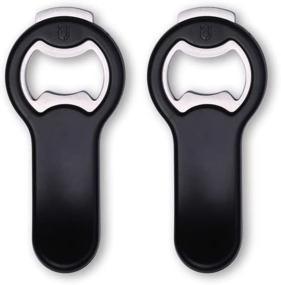 img 4 attached to 🍺 KITCHENDAO 2 in 1 Beer Bottle Opener with Magnetic Cap Catcher - Attachable to Refrigerator for Easy Storage and Loss Prevention - Convenient Pop Can Opener - Easy Picking-up (2 Pack)