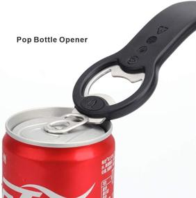 img 2 attached to 🍺 KITCHENDAO 2 in 1 Beer Bottle Opener with Magnetic Cap Catcher - Attachable to Refrigerator for Easy Storage and Loss Prevention - Convenient Pop Can Opener - Easy Picking-up (2 Pack)