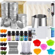 🕯️ candle making kit for adults - dveda 260 piece candle making supplies gift set with beeswax, fragrance oils, pot, wicks, molds, tins, dyes, thermometer - perfect for beginners logo