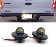 xinctai led license plate light lamp assembly replacement for ford f150 f250 f350 f450 f550 superduty pickup truck bronco explorer sport trac ranger expedition excursion lincoln mark lt - pack of 2 logo