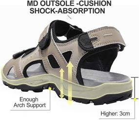 img 3 attached to CAMEL CROWN Waterproof Men's Sandals: Superior Comfort for Every Step