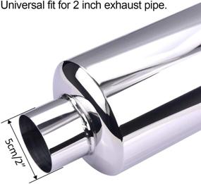 img 2 attached to 🔥 Universal Burnt Exhaust Tip - EVIL ENERGY, 2" Inlet, 3" Outlet, 14.8" Length