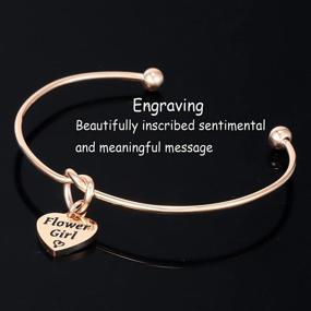 img 2 attached to Kivosliviz Flower Girl Bracelet Set: Perfect Gift Ideas for Your Flower Girls