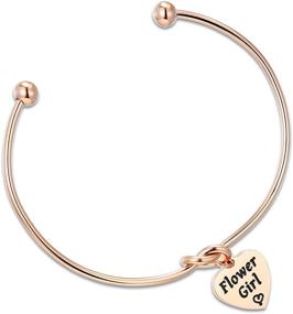 img 4 attached to Kivosliviz Flower Girl Bracelet Set: Perfect Gift Ideas for Your Flower Girls