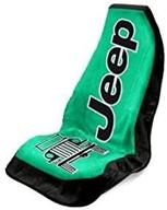 protect your jeep seats in style with seat armour t2g100g towel-2-go seat protector - green logo