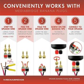 img 1 attached to 🔊 Mediabridge 14AWG 2-Conductor Speaker Wire (100 Feet, Black/Red) - High-Quality 14AWG Wire for In-Home or Car Stereo - Low-Loss Copper Clad Aluminum (Part# SW-14X2-100-BR)