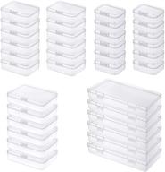 📦 36-piece clear plastic mini organizer with hinged lids for small craft projects and storage of small items logo