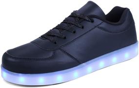 img 4 attached to Chargable Men's Breathable Fashion 💡 Sneakers with Flashing Lights - Kealux