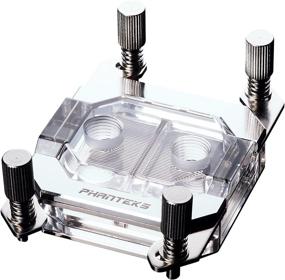 img 4 attached to 💧 Phanteks PH-C350A_CR01 CPU Water Block - Chrome, Copper Base, Nickel-Plated, Acrylic Cover with RGB LED