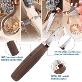 img 1 attached to 🔪 Beginner's Leather Polishing Sharpening Stone Kit with Whittling Knife