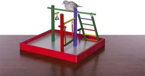 img 2 attached to 🦜 Enhance Your Parakeet's Fun with Prevue Pet Parakeet Park Tabletop Playpen