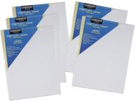 🎨 sargent art 16x20 stretched canvas value pack - 5 piece set in white and blue for artists logo