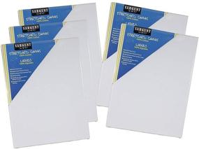 img 1 attached to 🎨 Sargent Art 16x20 Stretched Canvas Value Pack - 5 Piece Set in White and Blue for Artists