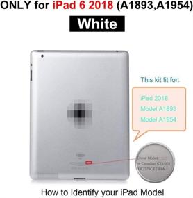 img 3 attached to 🛠️ iPad 6 (6th Gen 2018) A1893 A1954 Screen Replacement Digitizer Repair Kit - Includes Home Button & Tools - Compatible with iPad 6 6th Generation (White)