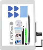 🛠️ ipad 6 (6th gen 2018) a1893 a1954 screen replacement digitizer repair kit - includes home button & tools - compatible with ipad 6 6th generation (white) logo