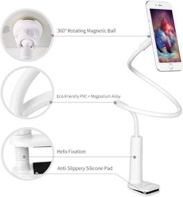 img 3 attached to BENKS Magnetic Phone Holder: Flexible Mobile Cell Mount for Home & Office Use