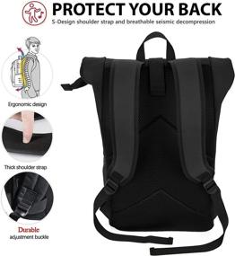 img 1 attached to Waterproof Trendy Backpack Laptop Backpacks with Expandable Design