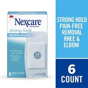 img 3 attached to 🩹 Nexcare Sensitive Skin Bandages: Pain-Free Removal for Knee and Elbow, Pack of 6