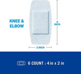 img 2 attached to 🩹 Nexcare Sensitive Skin Bandages: Pain-Free Removal for Knee and Elbow, Pack of 6