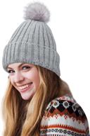 🧣 stay warm and stylish with naivlizer winter knit beanie for women - satin lined, cable thick chunky cap cuff logo