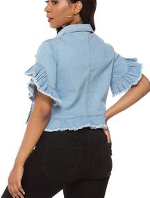 img 2 attached to Fanvans Women's Cropped Jacket - Trendy Women's Clothing in Coats, Jackets & Vests