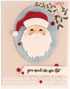 img 4 attached to 🎅 Santa Etched Die D-Lites by Spellbinders - Thin Metal Wafer Dies