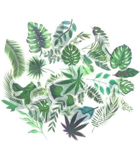 img 4 attached to 🍃 40pcs Leaf Stickers: Ideal for Scrapbook, Daily Planner, and Crafts