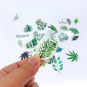 img 1 attached to 🍃 40pcs Leaf Stickers: Ideal for Scrapbook, Daily Planner, and Crafts