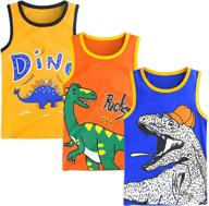 zukocert 3-pack cotton tank tops for toddler boys - youth t-shirts kids undershirts logo