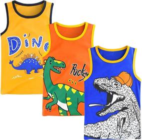 img 4 attached to ZukoCert 3-Pack Cotton Tank Tops for Toddler Boys - Youth T-Shirts Kids Undershirts