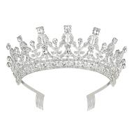 👑 makone queen tiaras and crown for women: ideal birthday, prom, christmas, halloween, bridal, and mother's day gift with comb logo