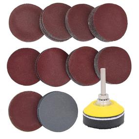 img 4 attached to 🛠️ Premium 2 Inch Sanding Discs Assortment Pack - 100 Pieces, 80-3000 Grit Sandpaper | High-Quality Drill/Grinder Tool Attachment with Buffering Pad