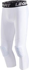 img 4 attached to LEGENDFIT Basketball Compression Leggings Protector Sports & Fitness for Running