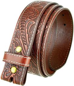 img 4 attached to Fullerton 382000 Genuine Leather Tooled Men's Accessories