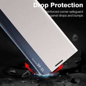 img 2 attached to Galaxy S20 FE 5G Case Clear Flip Folio View Phone Case Compatible With Samsung Galaxy S20 FE 5G Cover Kickstand Stand Luxury PU Leather Protective Cover For Galaxy S20 FE 5G/4G 2020 Smartphone Cell Phones & Accessories for Cases, Holsters & Clips