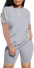 img 4 attached to Womens Summer Outfits Tracksuit Jumpsuits Sports & Fitness