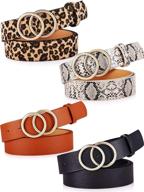 double buckle leather pieces: women's accessories for enhanced style and versatility logo