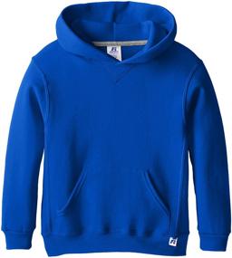 img 1 attached to 👕 Comfortable and Stylish Russell Athletic Fleece Pullover Black for Boys