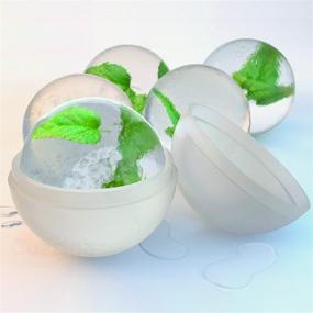 img 1 attached to 🧊 Ice Ball Maker - Large 2.5 Inch Sphere Ice Mold - CUZZINA Set of 2 Silicone Molds for Ice Balls