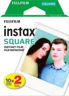 fujifilm instax square film - twin pack with 20 shots - usa logo