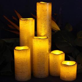 img 2 attached to 🕯️ Enhance Your Decor with LED Lytes Flameless LED Candles: Battery-Operated, Timer, Set of 6, Gold-Coated Wax, Flickering Amber Yellow Flame, Perfect for Home and Wedding Decor