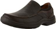 👞 clarks niland energy black tumble: comfortable men's slip-on shoes with exceptional resilience логотип