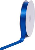 ➡️ psf0708-350 solid satin ribbon, 7/8" x 100 yd, royal blue logo